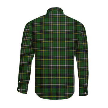 MacAlpin Modern Tartan Long Sleeve Button Up Shirt with Family Crest