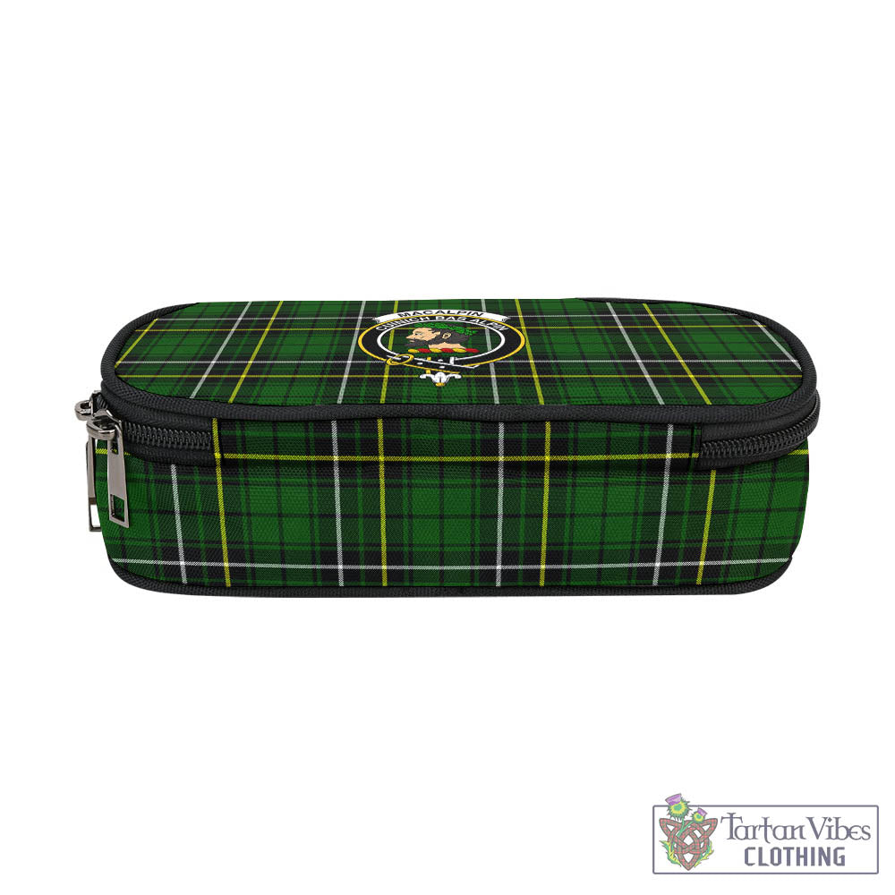 Tartan Vibes Clothing MacAlpin Modern Tartan Pen and Pencil Case with Family Crest