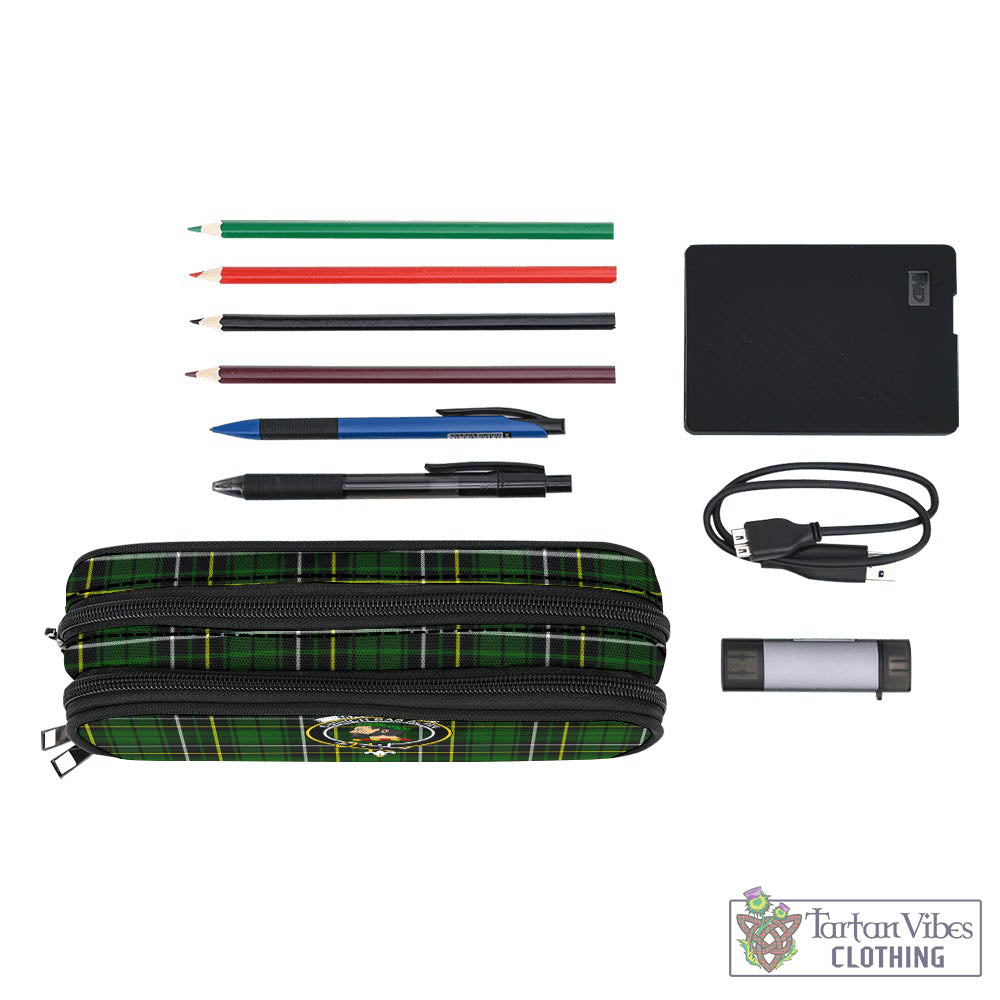 Tartan Vibes Clothing MacAlpin Modern Tartan Pen and Pencil Case with Family Crest