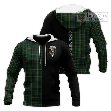 MacAlpine Tartan Knitted Hoodie with Family Crest and Half Of Me Style