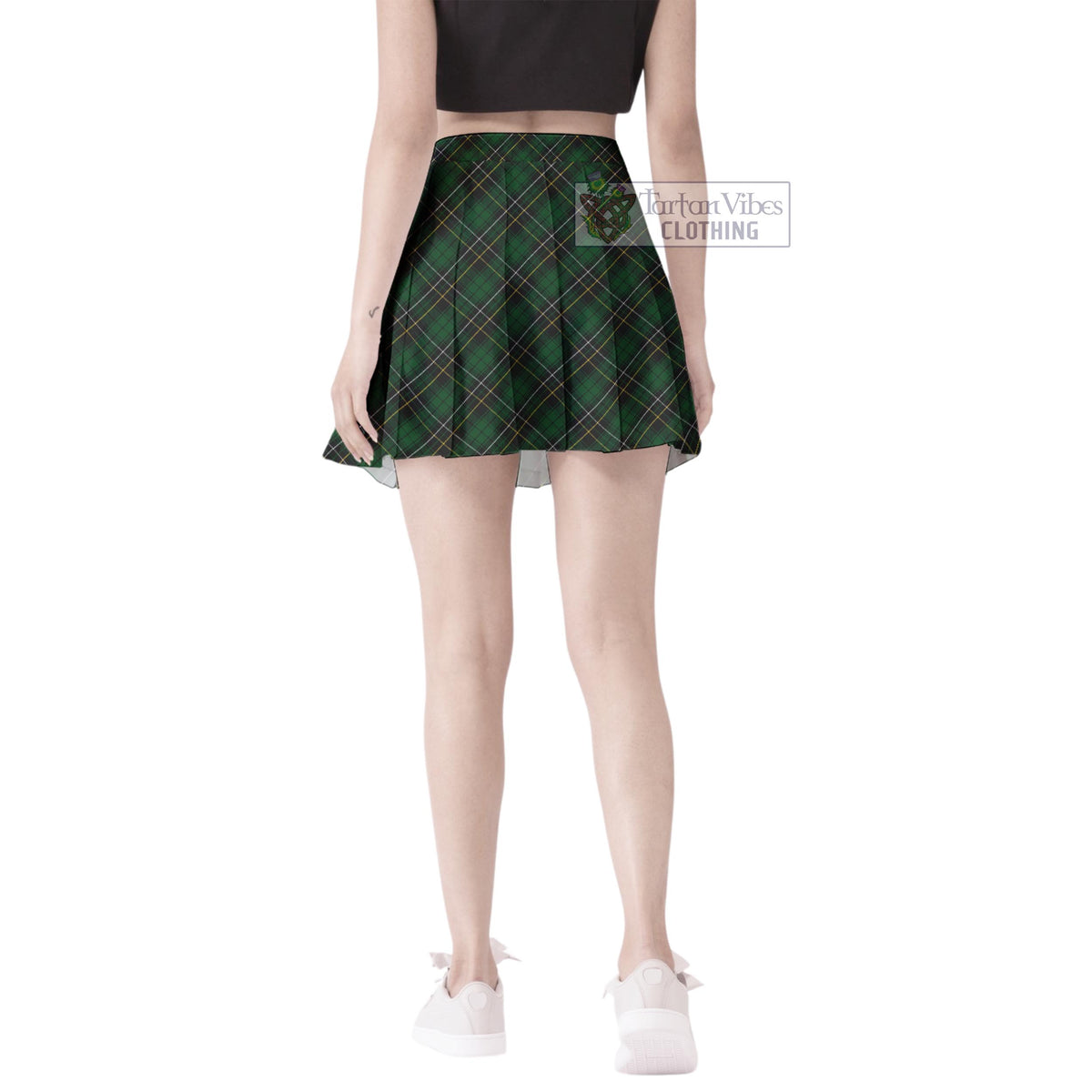 MacAlpine Tartan Women's Plated Mini Skirt Cross Style - Tartan Vibes Clothing