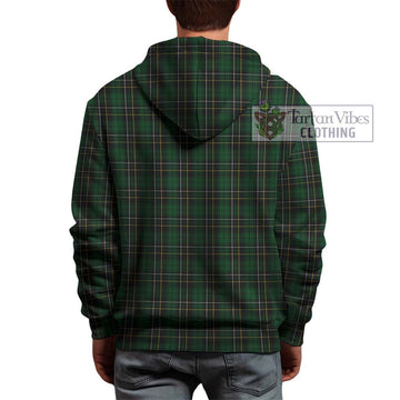 MacAlpine Tartan Hoodie with Family Crest DNA In Me Style - Tartan Vibes Clothing