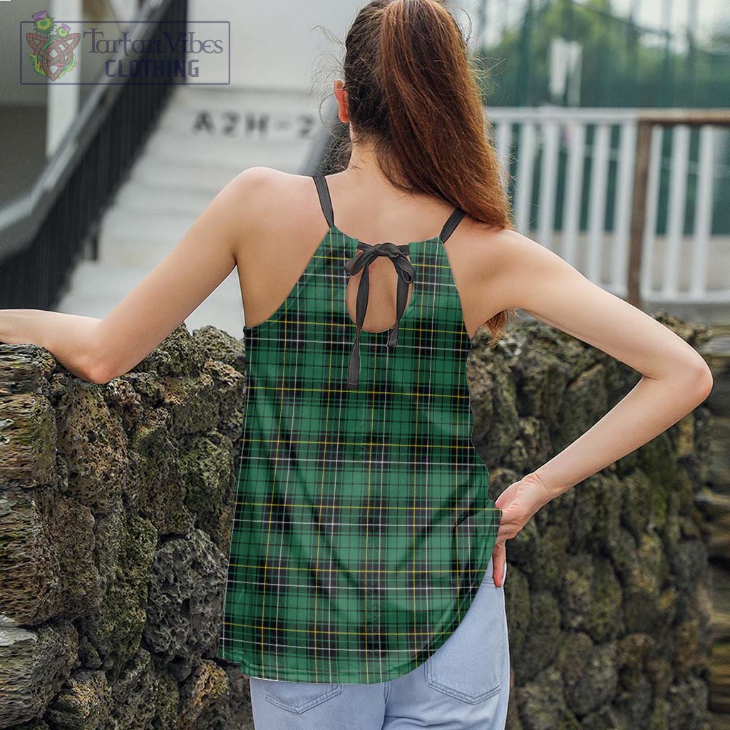 Tartan Vibes Clothing MacAlpine Ancient Tartan Loose Halter Neck Camisole