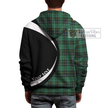 MacAlpine Ancient Tartan Hoodie with Family Crest Circle Style