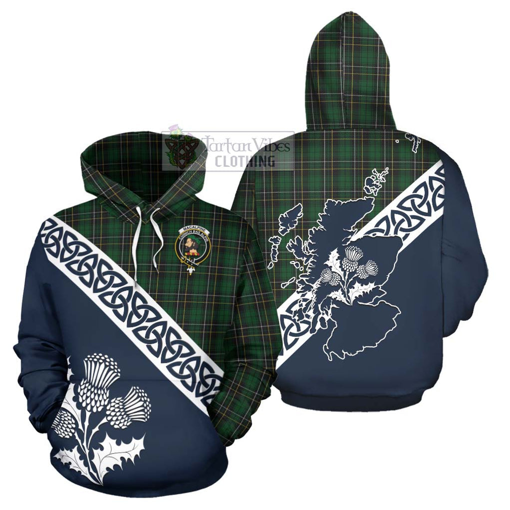 MacAlpine (MacAlpin) Tartan Hoodie Featuring Thistle and Scotland Map Zip Hoodie - Tartan Vibes Clothing
