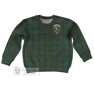 MacAlpine (MacAlpin) Tartan Kid Ugly Sweater with Family Crest Kid - Tartan Vibes Clothing