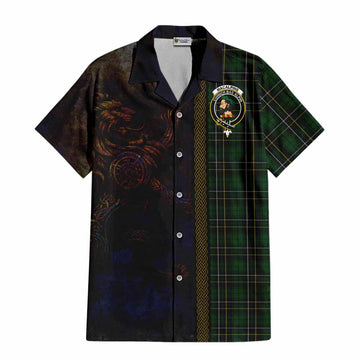 MacAlpine (MacAlpin) Tartan Family Crest Hawaiian Shirt Alba Gu Brath Be Brave Lion Ancient Style Kid - Tartan Vibes Clothing