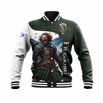 MacAlpine (MacAlpin) Crest Tartan Baseball Jacket Inspired by the Freedom of Scottish Warrior