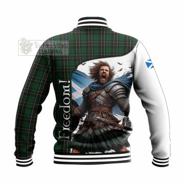 MacAlpine (MacAlpin) Crest Tartan Baseball Jacket Inspired by the Freedom of Scottish Warrior