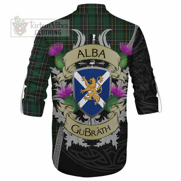 MacAlpine (MacAlpin) Tartan Family Crest Ghillie Kilt Shirt Lion Rampant Royal Thistle Shield Celtic Inspired - Tartan Vibes Clothing