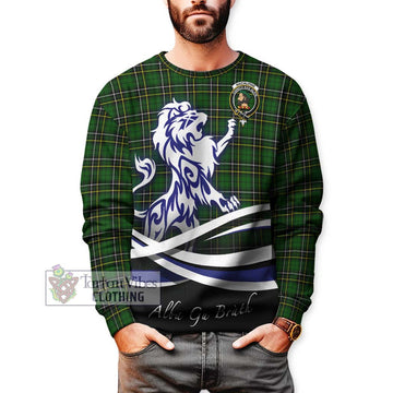 MacAlpine Modern Tartan Sweatshirt with Alba Gu Brath Regal Lion Emblem