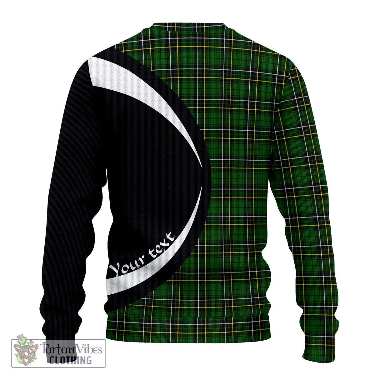 MacAlpine Modern Tartan Ugly Sweater with Family Crest Circle Style - Tartan Vibes Clothing