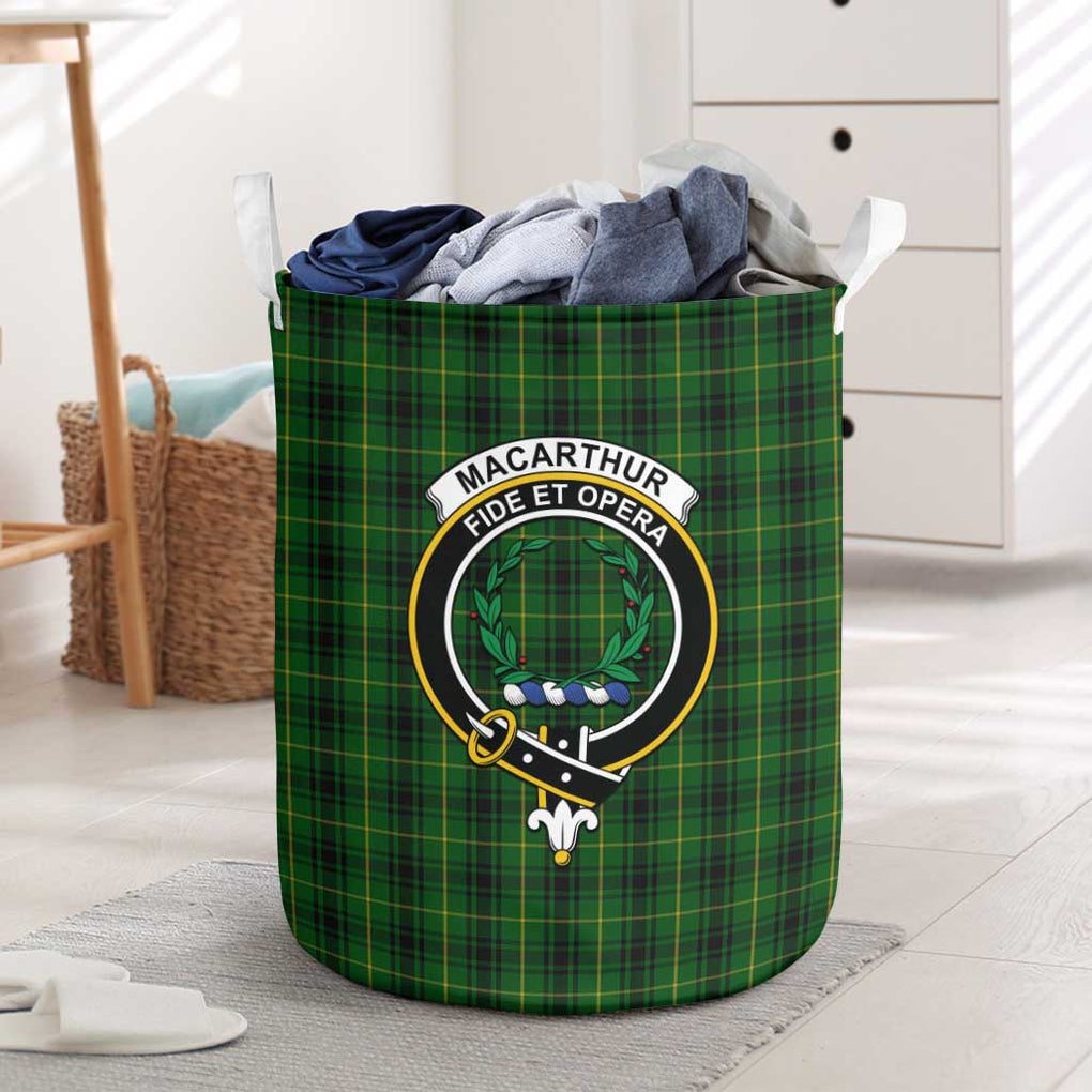 MacArthur (McArthur) Tartan Laundry Basket with Family Crest One Size - Tartanvibesclothing Shop