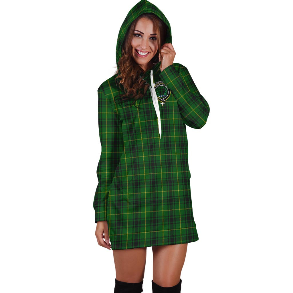 MacArthur (McArthur) Tartan Hoodie Dress with Family Crest - Tartan Vibes Clothing