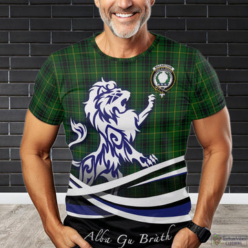 MacArthur (McArthur) Tartan T-Shirt with Alba Gu Brath Regal Lion Emblem