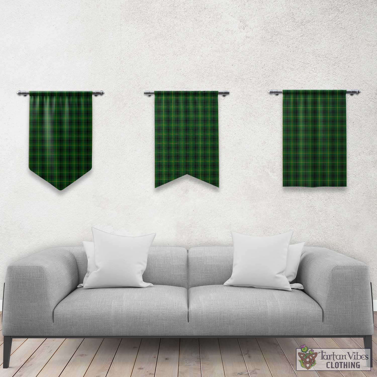 Tartan Vibes Clothing MacArthur Tartan Gonfalon, Tartan Banner