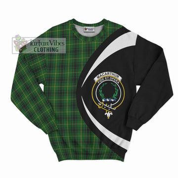 MacArthur (McArthur) Tartan Sweatshirt with Family Crest Circle Style