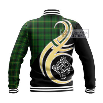 MacArthur (McArthur) Tartan Baseball Jacket with Family Crest and Celtic Symbol Style