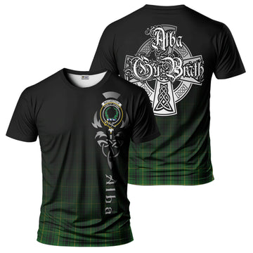 MacArthur (McArthur) Tartan T-Shirt Featuring Alba Gu Brath Family Crest Celtic Inspired