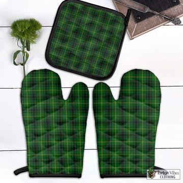 MacArthur (McArthur) Tartan Combo Oven Mitt & Pot-Holder Black - Tartan Vibes Clothing