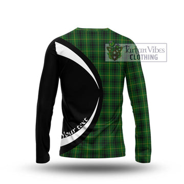 MacArthur (McArthur) Tartan Long Sleeve T-Shirt with Family Crest Circle Style