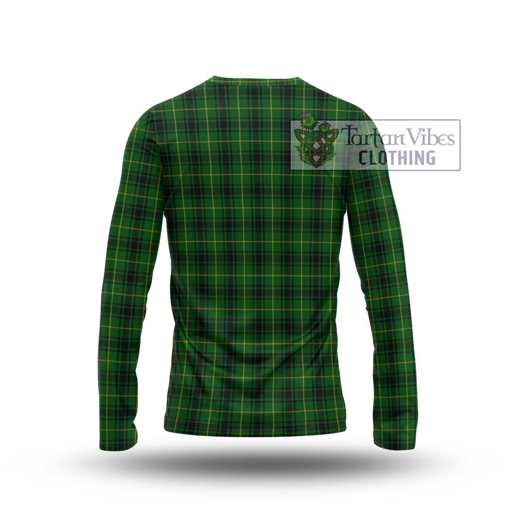 MacArthur (McArthur) Tartan Long Sleeve T-Shirt with Family Crest DNA In Me Style - Tartanvibesclothing Shop