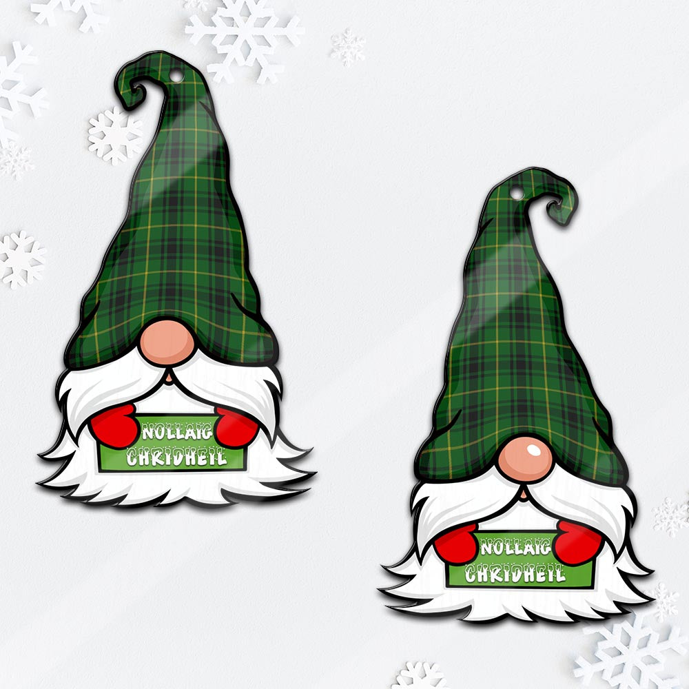 MacArthur (McArthur) Gnome Christmas Ornament with His Tartan Christmas Hat - Tartan Vibes Clothing