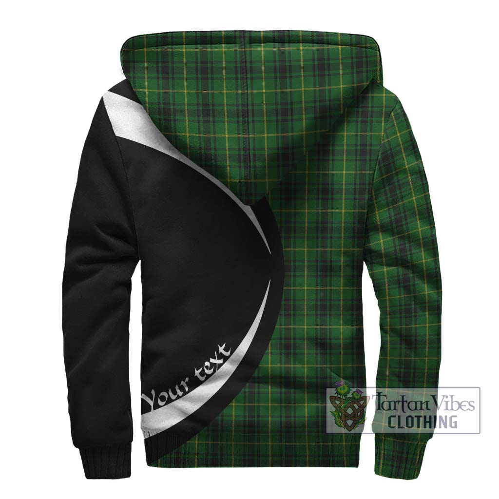 MacArthur (McArthur) Tartan Sherpa Hoodie with Family Crest Circle Style - Tartan Vibes Clothing