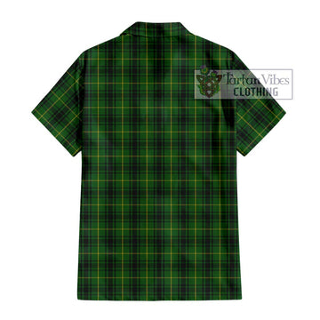 MacArthur (McArthur) Tartan Short Sleeve Button Shirt with Family Crest DNA In Me Style