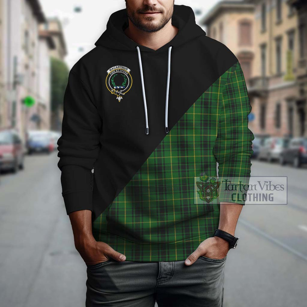 MacArthur (McArthur) Tartan Hoodie with Family Crest and Military Logo Style - Tartanvibesclothing Shop