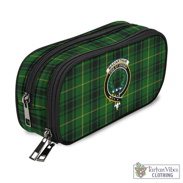 MacArthur (McArthur) Tartan Pen and Pencil Case with Family Crest