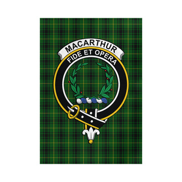 MacArthur (McArthur) Tartan Garden Flag with Family Crest - Tartan Vibes Clothing