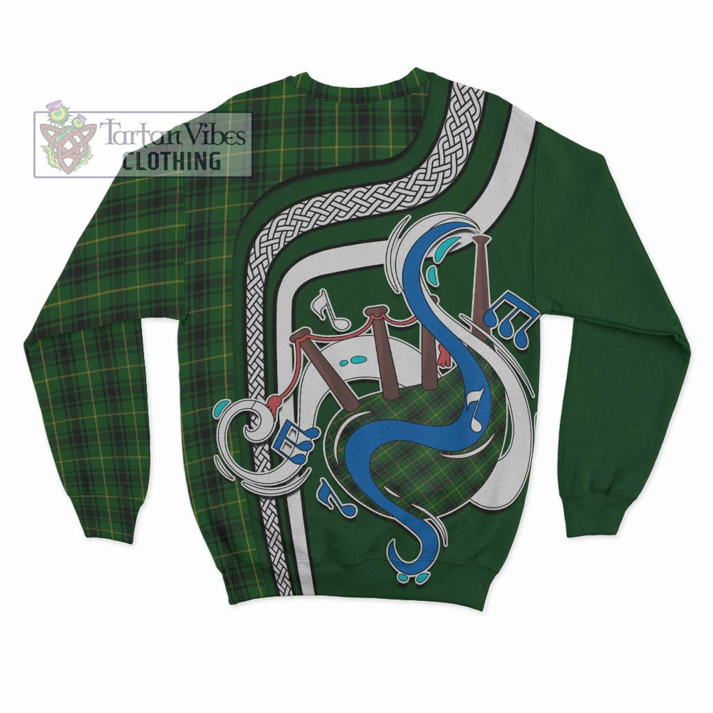 Tartan Vibes Clothing MacArthur Tartan Sweatshirt with Epic Bagpipe Style