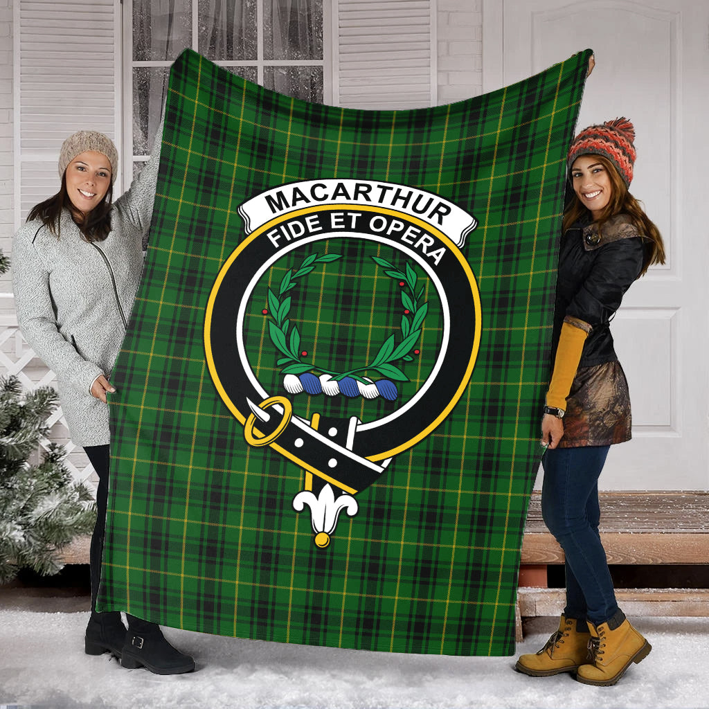 macarthur-tartab-blanket-with-family-crest