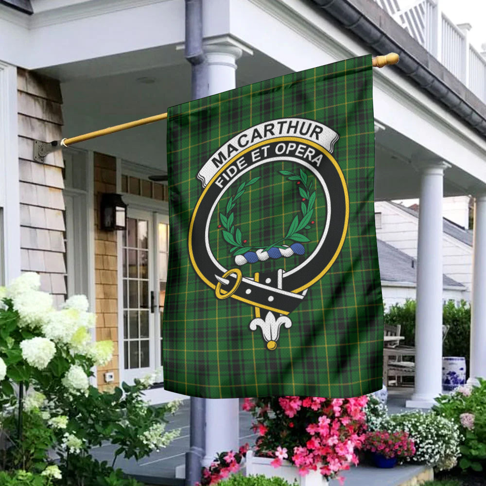 MacArthur (McArthur) Tartan Flag with Family Crest - Tartan Vibes Clothing