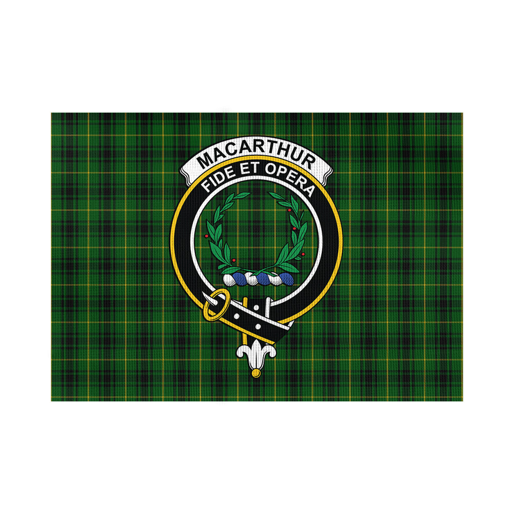 MacArthur (McArthur) Tartan Flag with Family Crest - Tartan Vibes Clothing