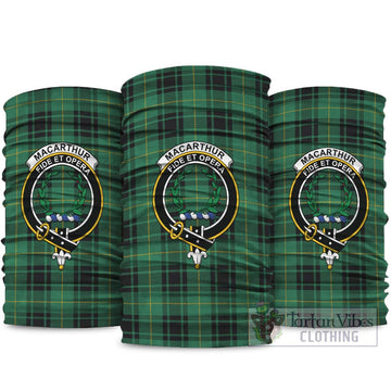 MacArthur Ancient Tartan Neck Gaiters, Tartan Bandanas, Tartan Head Band with Family Crest