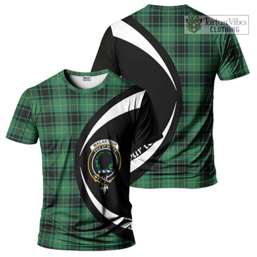 MacArthur Ancient Tartan T-Shirt with Family Crest Circle Style