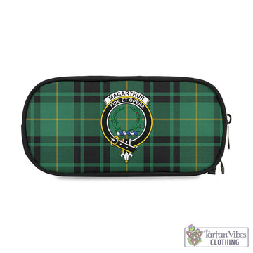 MacArthur Ancient Tartan Pen and Pencil Case with Family Crest