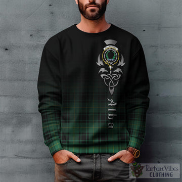 MacArthur Ancient Tartan Sweatshirt Featuring Alba Gu Brath Family Crest Celtic Inspired