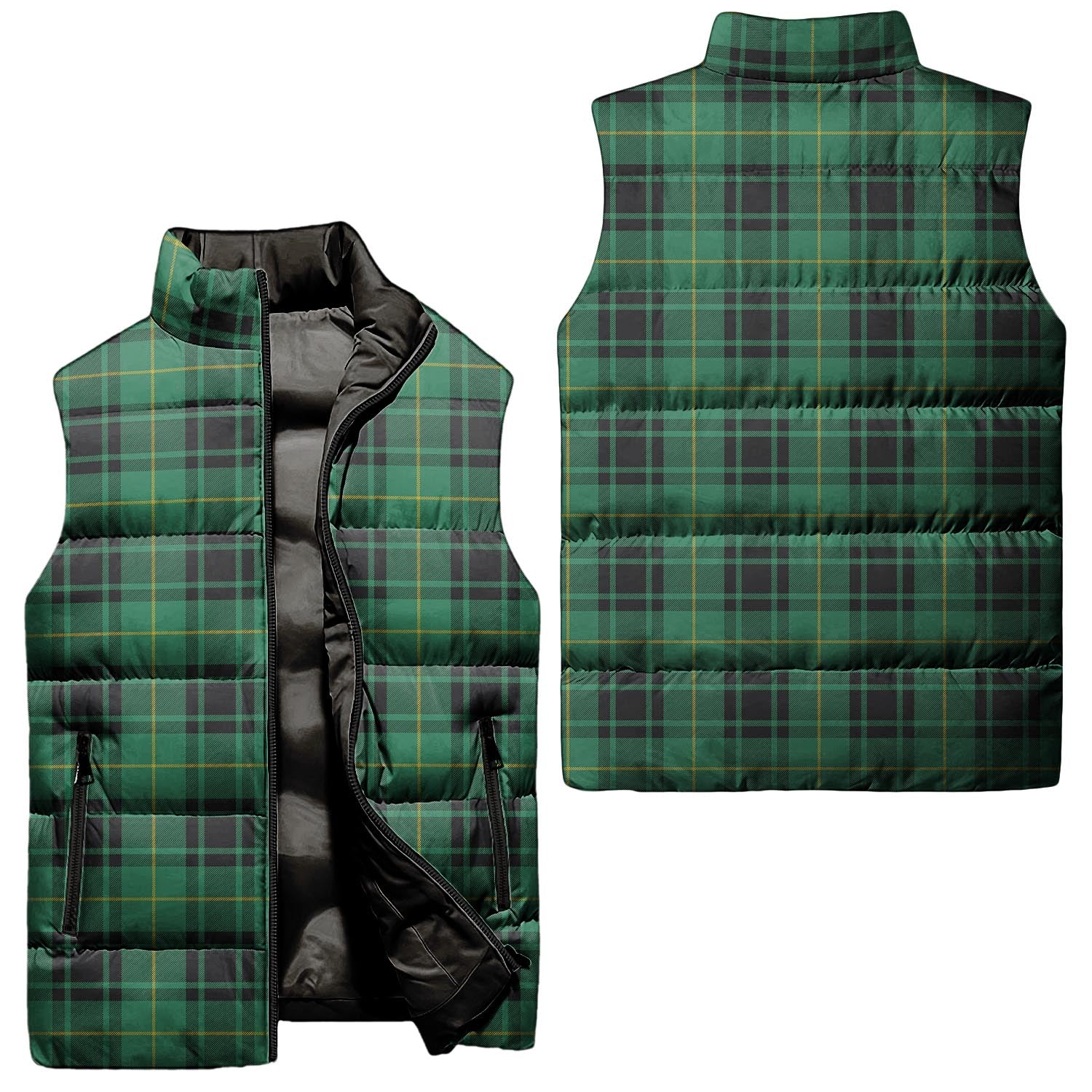 MacArthur Ancient Tartan Sleeveless Puffer Jacket Unisex - Tartanvibesclothing