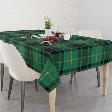 MacArthur Ancient Tartan Tablecloth with Family Crest