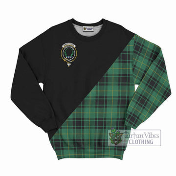 MacArthur Ancient Tartan Sweatshirt with Family Crest and Military Logo Style