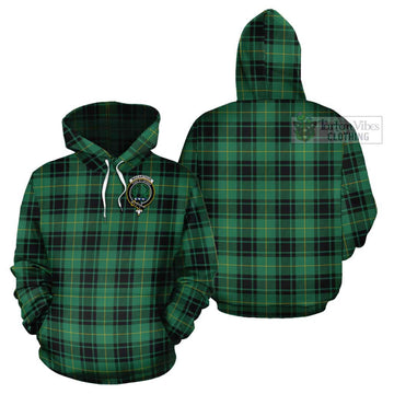 MacArthur Ancient Tartan Cotton Hoodie with Family Crest