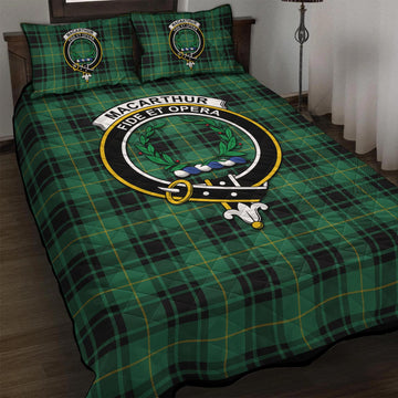 MacArthur Ancient Tartan Quilt Bed Set with Family Crest