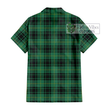 MacArthur Ancient Tartan Short Sleeve Button Shirt with Family Crest DNA In Me Style