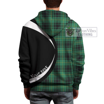 MacArthur Ancient Tartan Hoodie with Family Crest Circle Style