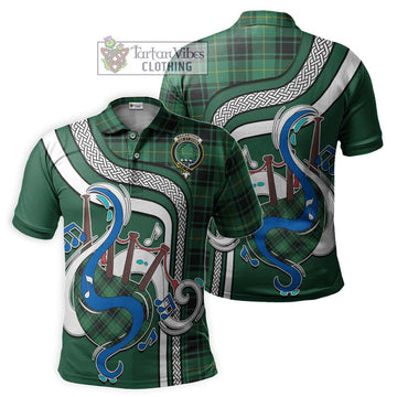 MacArthur Ancient Tartan Polo Shirt with Epic Bagpipe Style