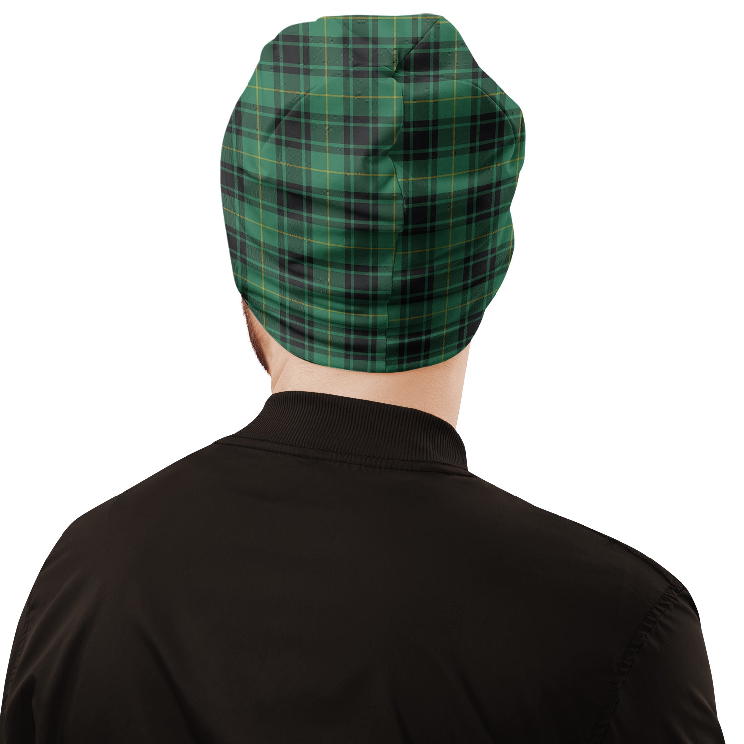 MacArthur Ancient Tartan Beanies Hat with Family Crest - Tartan Vibes Clothing