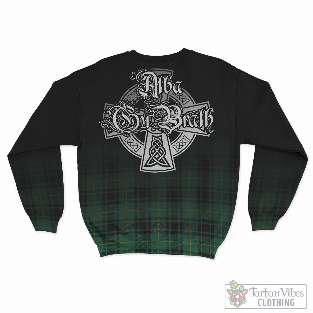Tartan Vibes Clothing MacArthur Ancient Tartan Sweatshirt Featuring Alba Gu Brath Family Crest Celtic Inspired